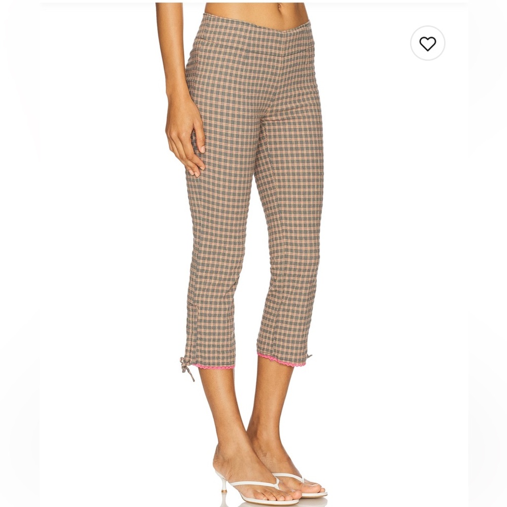 FP FEELING FLIRTY SLIM CAPRI IN GREY COMBO size 2 NWT - Picture 7 of 11